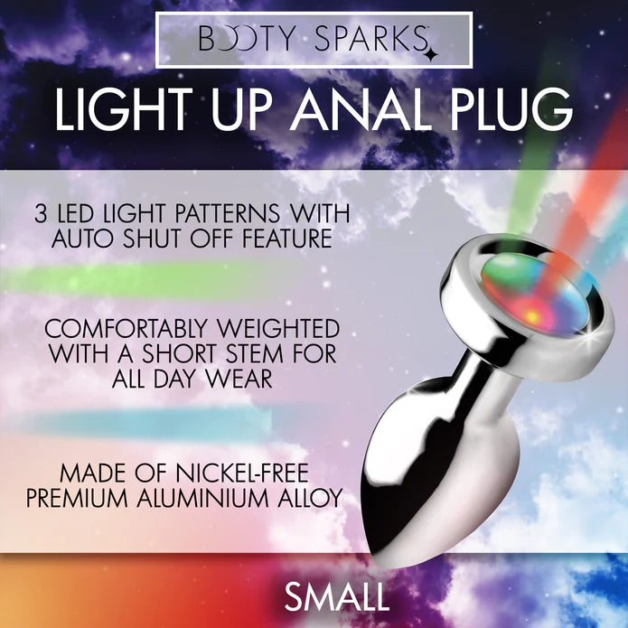 Booty Sparks - "Light Up" Analplug silber klein