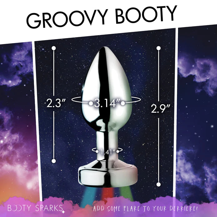 Booty Sparks - "Light Up" Analplug silber klein