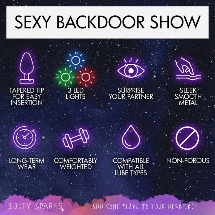 Analplug Mittel Silber LED blinkend Aluminium Fortgeschrittene Booty Sparks KinkySabine Analplug Mittel Silber LED blinkend Aluminium Fortgeschrittene Booty Sparks KinkySabine
