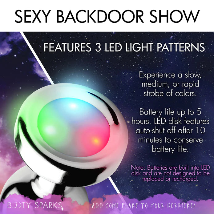 Booty Sparks - "Light Up" Analplug silber klein