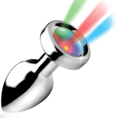 Booty Sparks Light Up Analplug Silber Klein – LED Metall-Analplug