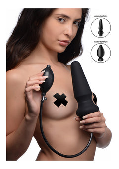 Master Series - Ass Pand aufblasbarer Anal Plug schwarz