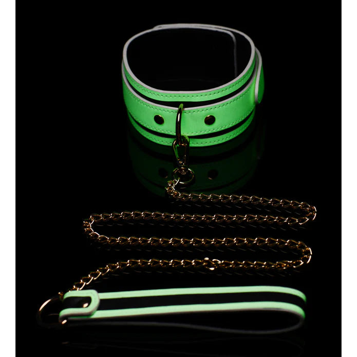 Master Series - Kink in the Dark Halsband mit Führkette