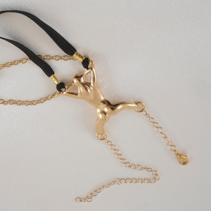 KS Penisschmuck Capture-moi – Golddouble mit verstellbarer Kette – Detailansicht 3