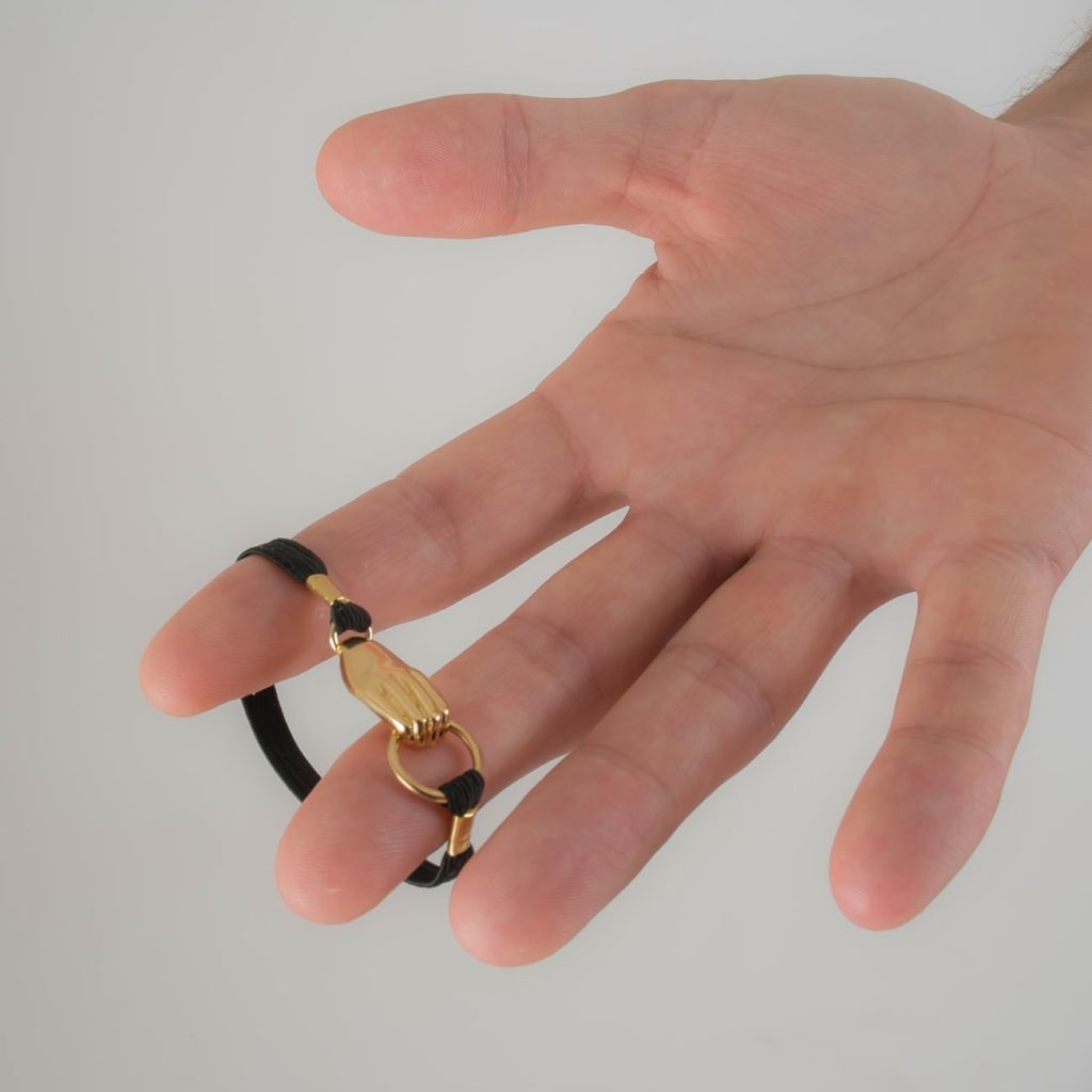KS Penis-Armband vergoldet – Luxus-Penisschmuck in Gold – Detailansicht 4