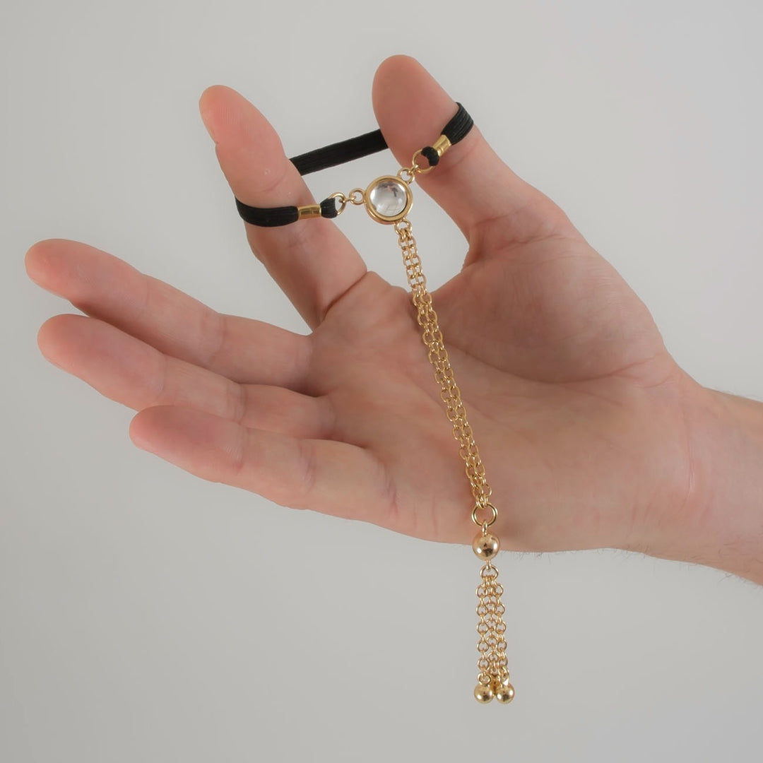 KS Penisschmuck Gold mit Kristallstein – edles Körperjuwel – Produktansicht
