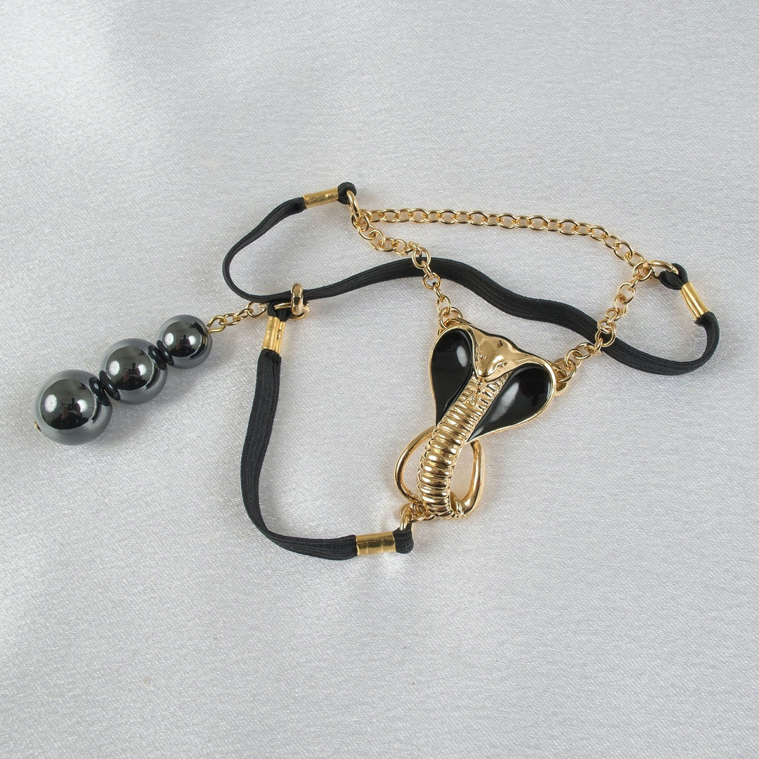 KS Cobra Hodenbesucher Gold – Edles Intimschmuck-Set – Produktansicht