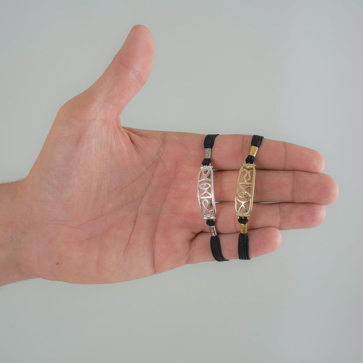 KS Hieroglyphen Penis-Armband Gold – Edles Accessoire – Detailansicht 4