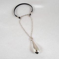 KS Silber Penisschmuck – elegante Kette mit Tropfenanhänger