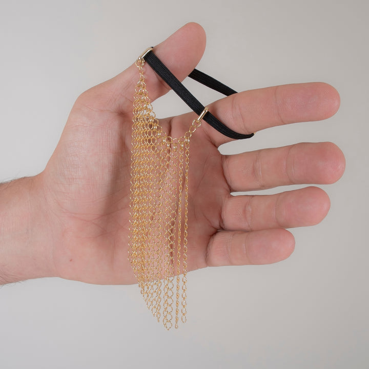 KS - Penisschmuck Goldener Vorhang | Erotischer Intimschmuck