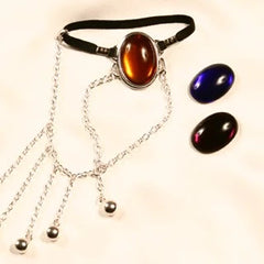 KS Silber Penisschmuck mit Bohemia-Glas – Verstellbar