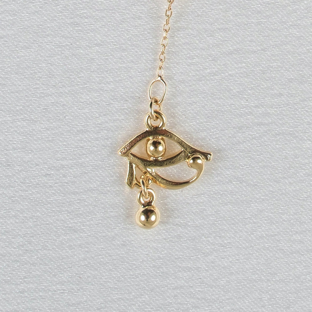 KS Fußkette Horus-Auge Gold – eleganter Körperschmuck – Produktansicht