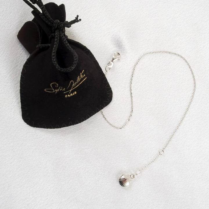 KS Fußschmuck Muschel-Anhänger Silber – verstellbar – Produktansicht