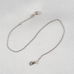 KS Silber Fußkette Blatt – Verstellbar & elegant