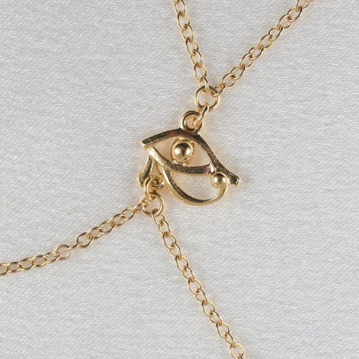 KS Handschmuck Auge des Horus – vergoldet – Detailansicht 3