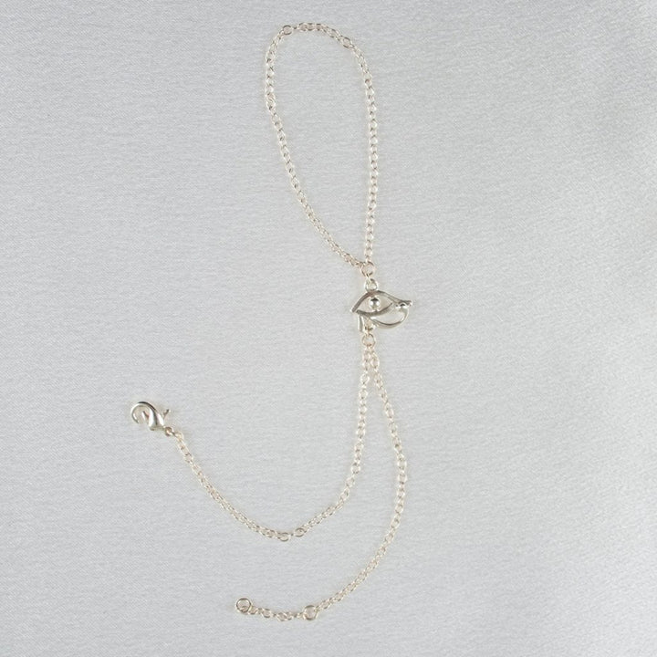 KS Handschmuck Horus-Auge – verstellbar, silberplattiert – Detailansicht 2