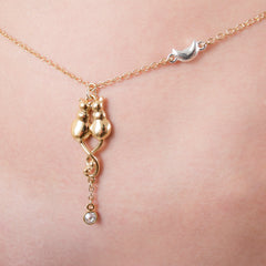 KinkySabine - Taillenkette "Katzen der Liebe" Gold