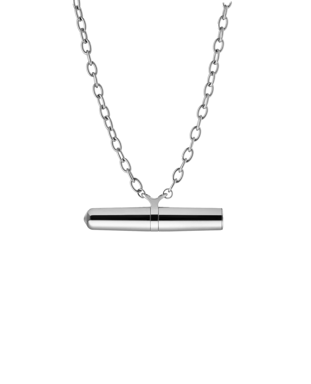 Crave Tease Vibrator-Halskette – Silber, USB-C, Turbo