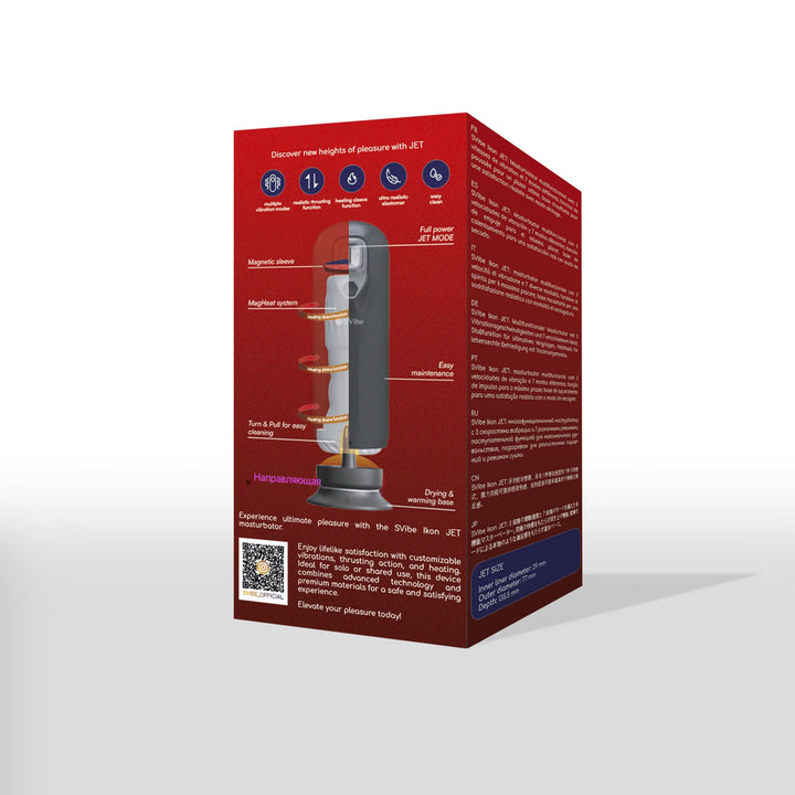 SVibe - Ikon JET Masturbator, schwarz