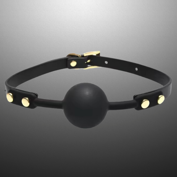 Kinky Diva Ball Gag Schwarz/Gold – Ansicht