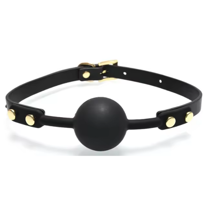 Kinky Diva Ball Gag Schwarz/Gold – Detail