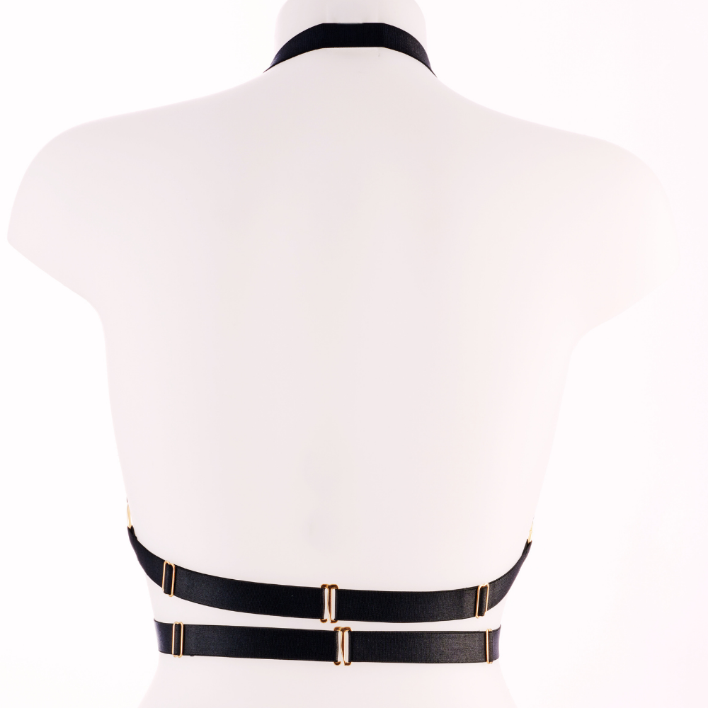 Kinky Diva FAUSTINA II Cupless Triangle-BH Deluxe mit 12 Perlen