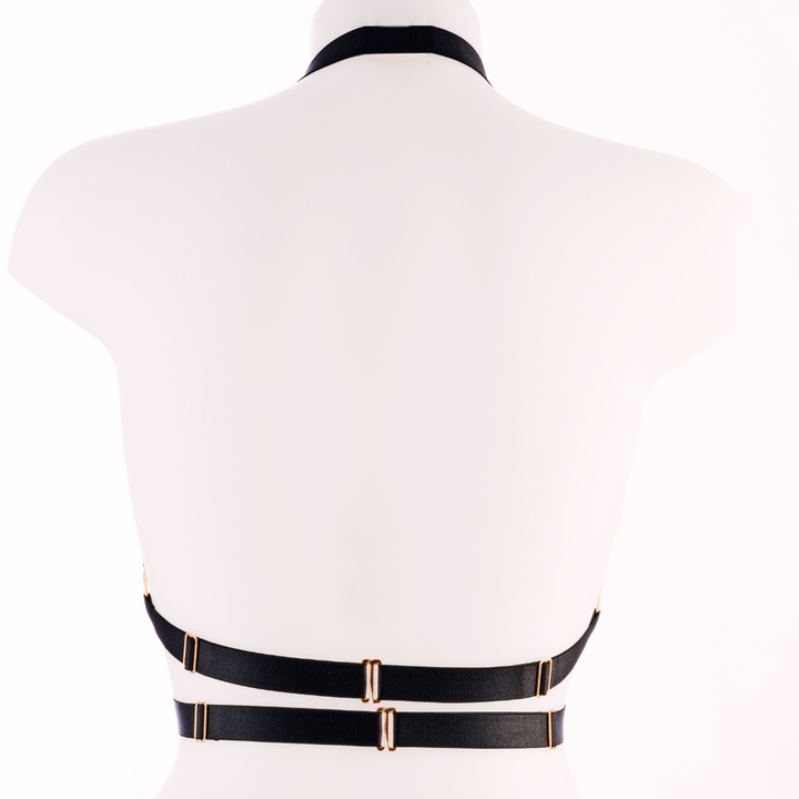 Kinky Diva FAUSTINA II Cupless Triangle-BH Deluxe mit 12 Perlen