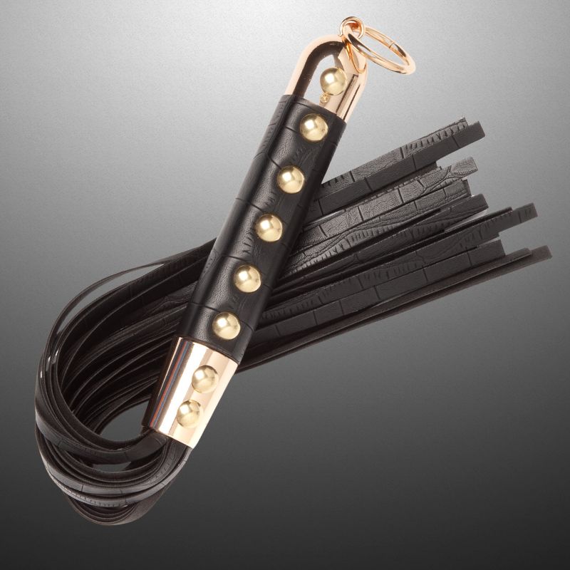 Kinky Diva Flogger Avantgarde Schwarz/Gold