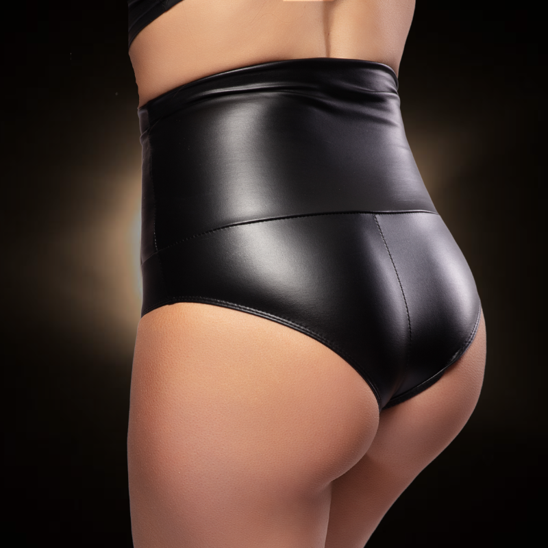LILITH Butt Lift High Briefs im Lederlook