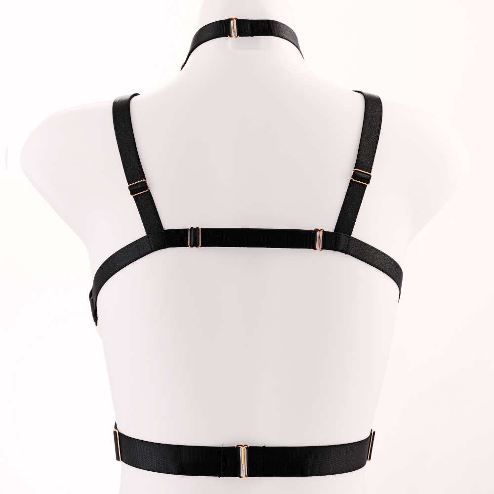 Kinky Diva POMPEIA I Cupless Harness-Cage-BH mit 4 Perlen