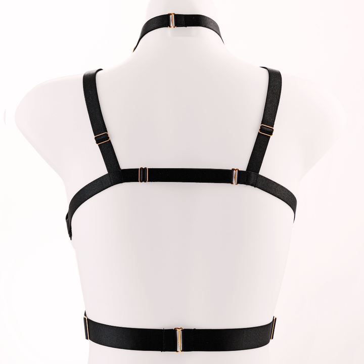 Kinky Diva POMPEIA I Cupless Harness-Cage-BH mit 4 Perlen