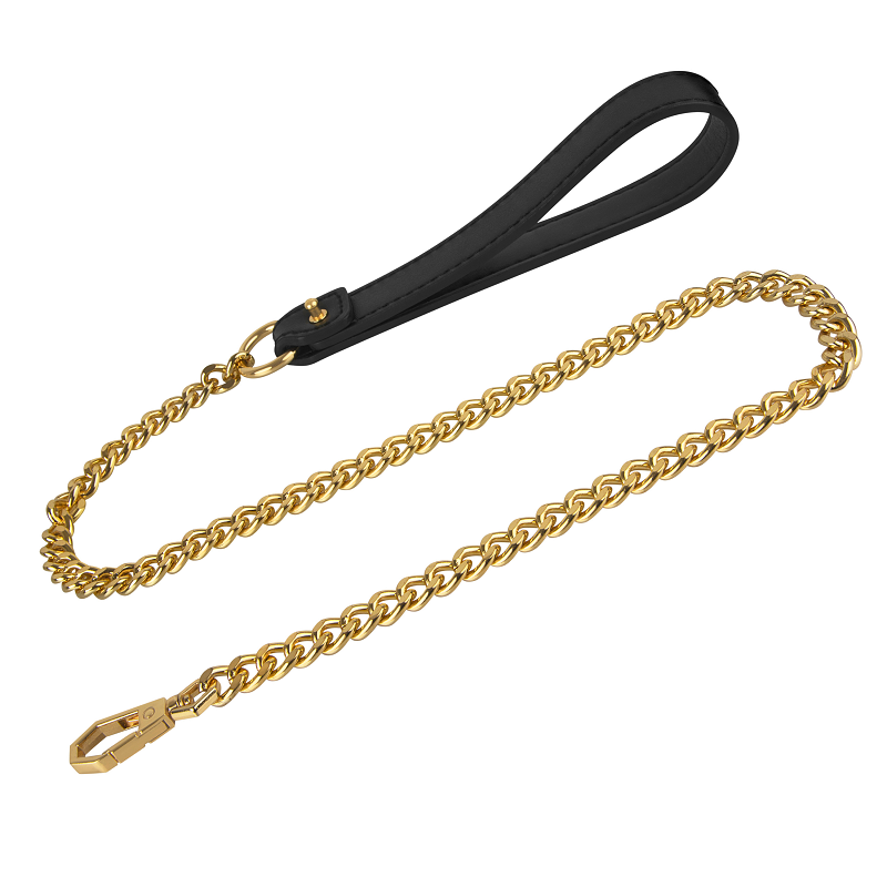 Kinky Diva Luxus-Leine Schwarz/Gold