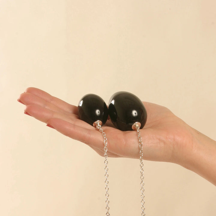 KS - Intim-Ei Silber mit Perlen