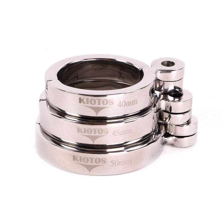 Kiotos Steel Edelstahl-Peniskäfig DeLuxe mit 3 Ringen 6,00 cm