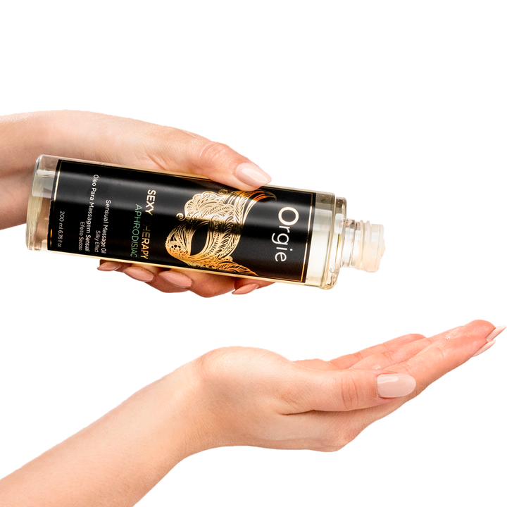 Orgie – Sexy Therapy Aphrodisiac – Sinnliches Massageöl, 200 ml – Herstellerbild 2