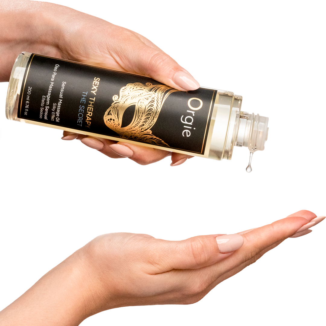 Orgie – Sexy Therapy The Secret – Sinnliches Massageöl, 200 ml – Herstellerbild 2