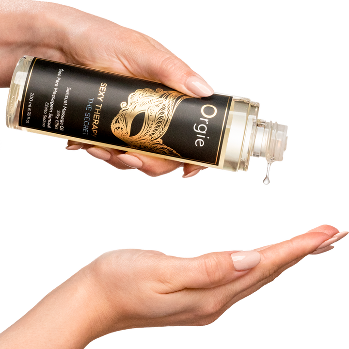 Orgie – Sexy Therapy The Secret – Sinnliches Massageöl, 200 ml – Herstellerbild 2
