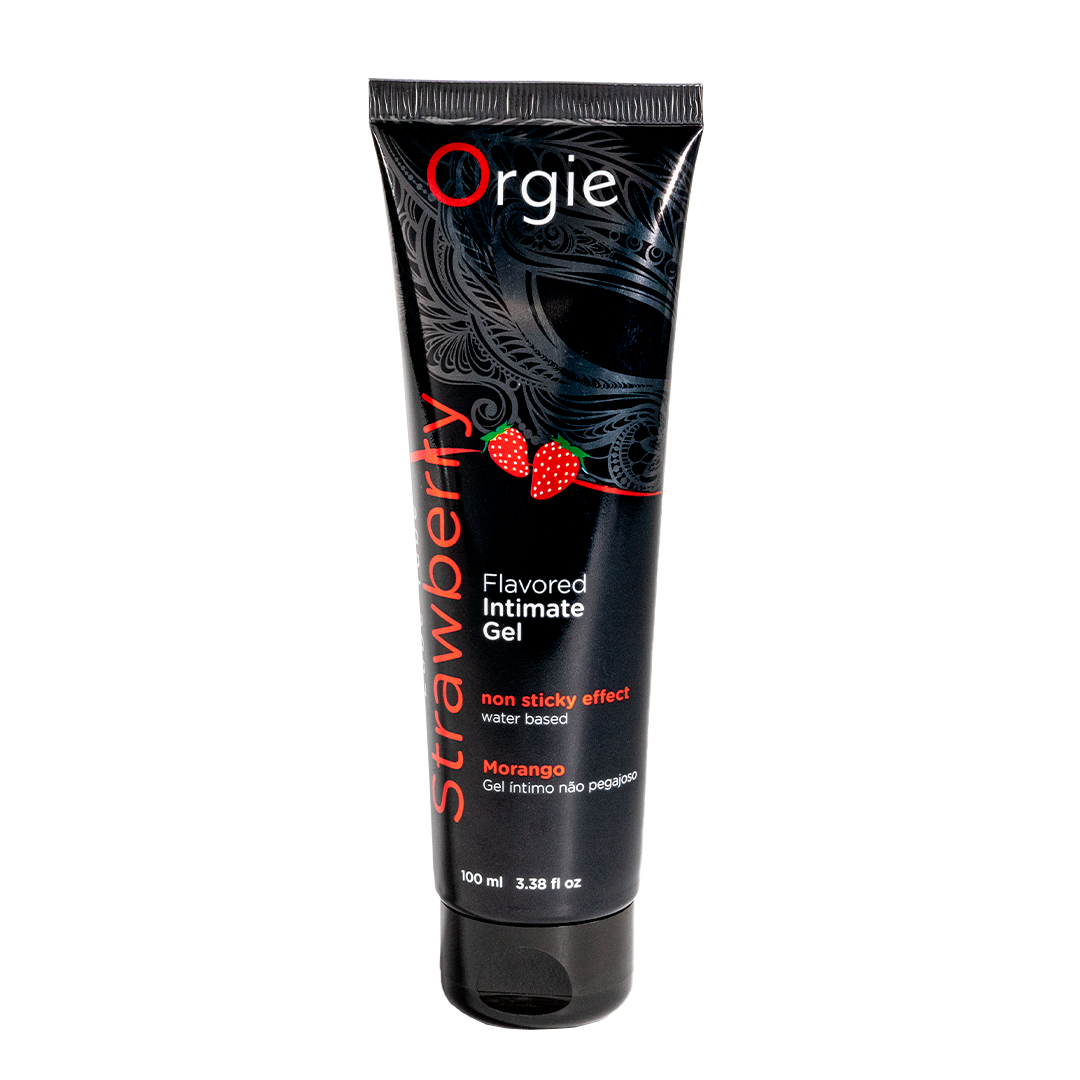 Orgie – Lube Tube Strawberry – Aromatisiertes Gleitgel auf Wasserbasis, 100 ml – Herstellerbild 1