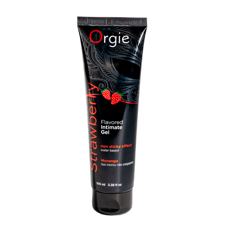 Orgie – Lube Tube Strawberry – Aromatisiertes Gleitgel auf Wasserbasis, 100 ml – Herstellerbild 1