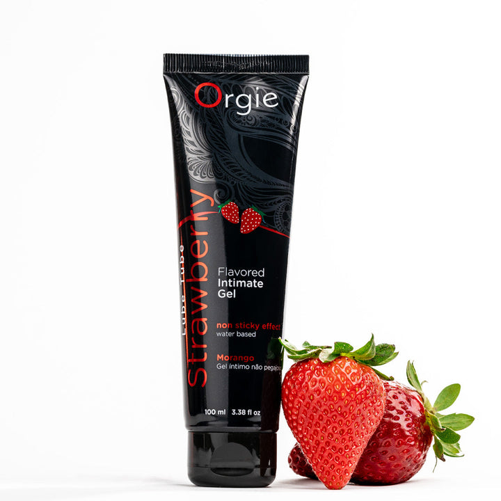 Orgie – Lube Tube Strawberry – Aromatisiertes Gleitgel auf Wasserbasis, 100 ml – Herstellerbild 4