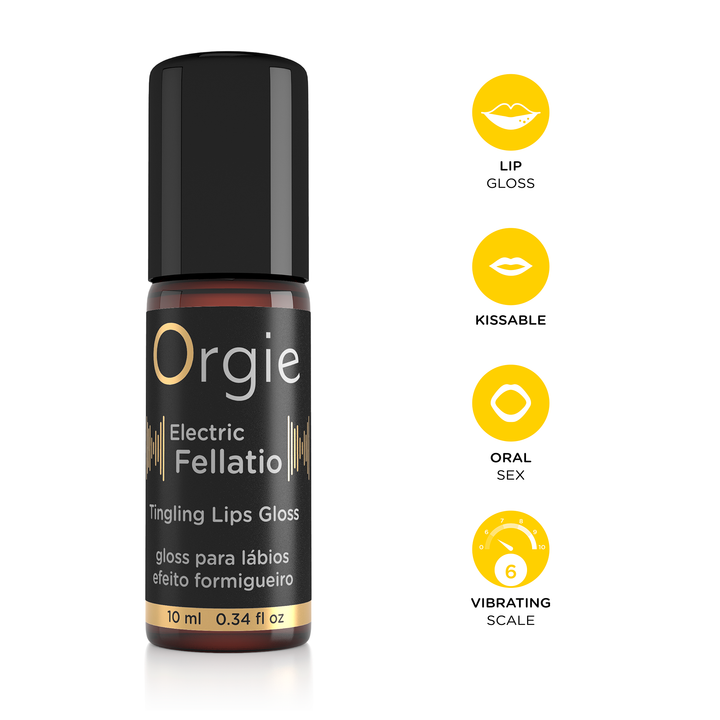 Orgie – Electric Fellatio Lips Gloss – Prickelnder Lipgloss, 10 ml – Herstellerbild 3