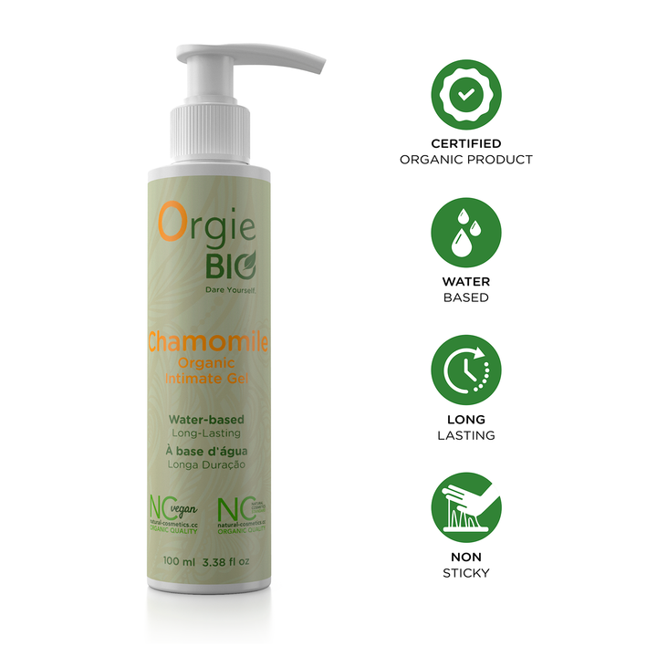 Orgie – Bio Chamomile Organic intimate Gel – Gleitgel auf Wasserbasis, 100 ml – Herstellerbild 3