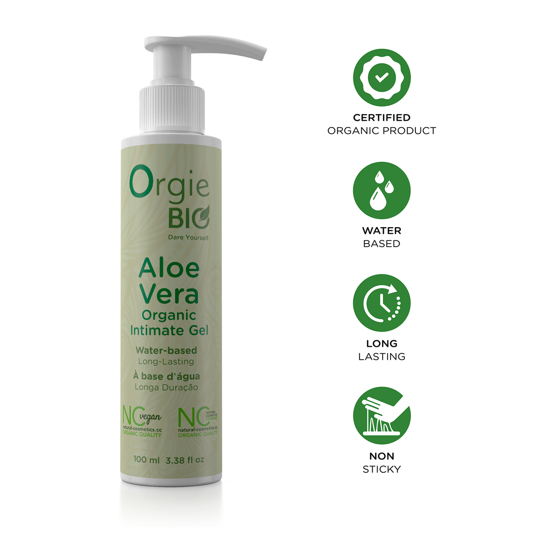 Orgie – Bio Aloe Vera Organic Intimate Gel – Gleitgel auf Wasserbasis, 100 ml – Herstellerbild 3