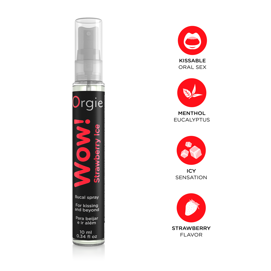 Orgie – Wow! Strawberry Ice – Kühlendes Mundspray, 10 ml – Herstellerbild 3