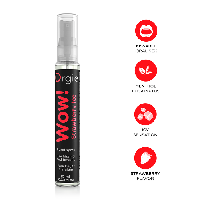 Orgie – Wow! Strawberry Ice – Kühlendes Mundspray, 10 ml – Herstellerbild 3