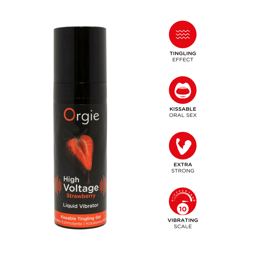 Orgie – High Voltage Strawberry – Intensives Stimulationsgel, 15 ml – Herstellerbild 2