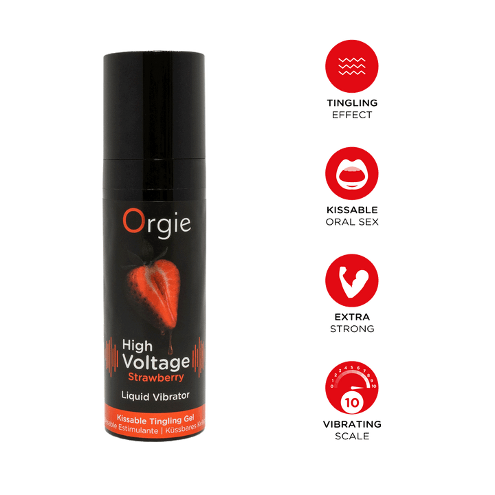 Orgie – High Voltage Strawberry – Intensives Stimulationsgel, 15 ml – Herstellerbild 2
