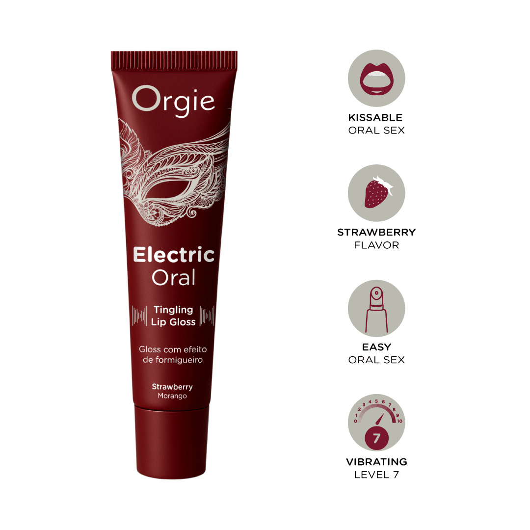 Orgie – Electric Oral – Prickelnder Lipgloss Erdbeere, 10 ml – Herstellerbild 3