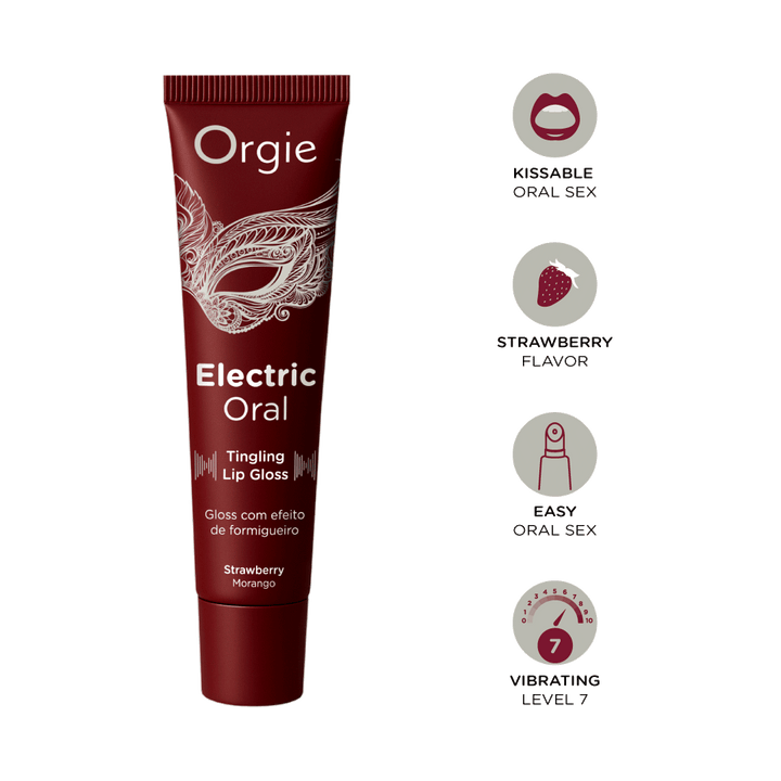 Orgie – Electric Oral – Prickelnder Lipgloss Erdbeere, 10 ml – Herstellerbild 3