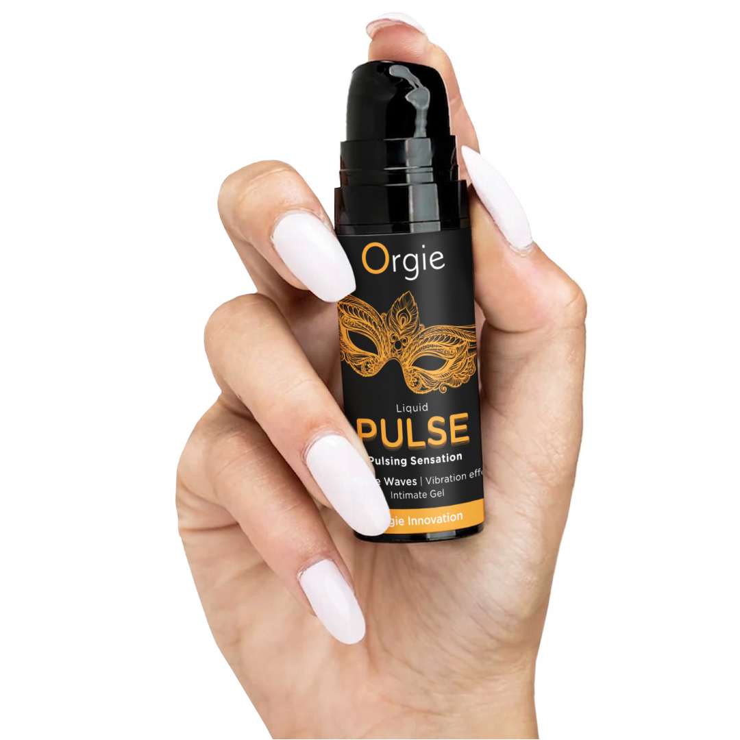 Orgie – Liquid Pulse – Stimulierendes Intimgel Ice Caramel, 15 ml – Herstellerbild 3